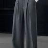 Casual Pleated Wide-Leg Pants